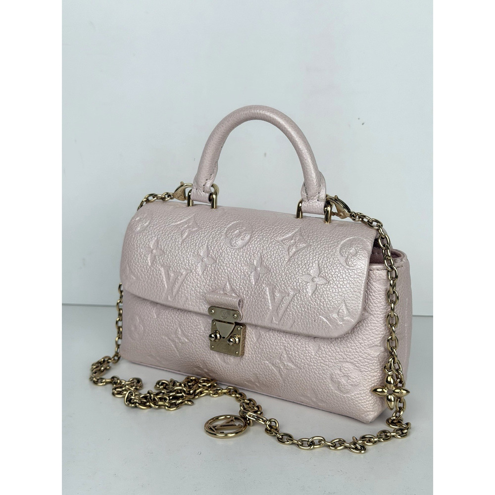 Louis Vuitton Nano Madeleine Bag in Pink Monogram Empreinte Leather NFC C5